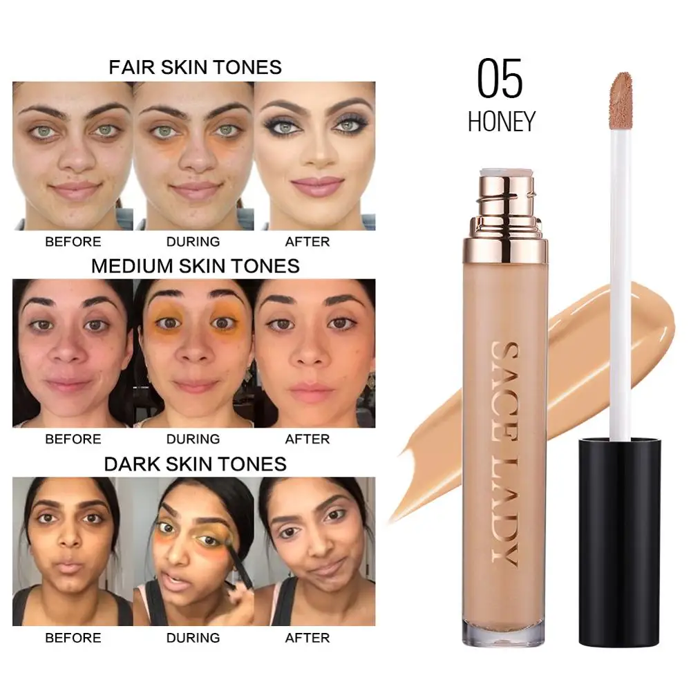 SACE LADY Full Cover Pro консилер крем для макияжа лица корректор Жидкий Макияж база для глаз темные круги лица натуральная косметика