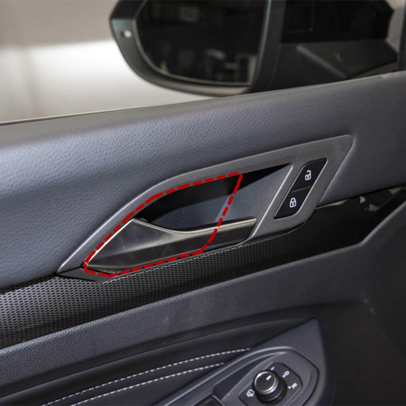 

Luxury material short plush Car Interior door handle trim Sports Accessories For VW Volkswagen Golf 8 Mk8 2020 2021