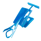 1 шт., голубые носки слайдер, легко надевается, носок, вспомогательный комплект, не обезболивает, не сгибается