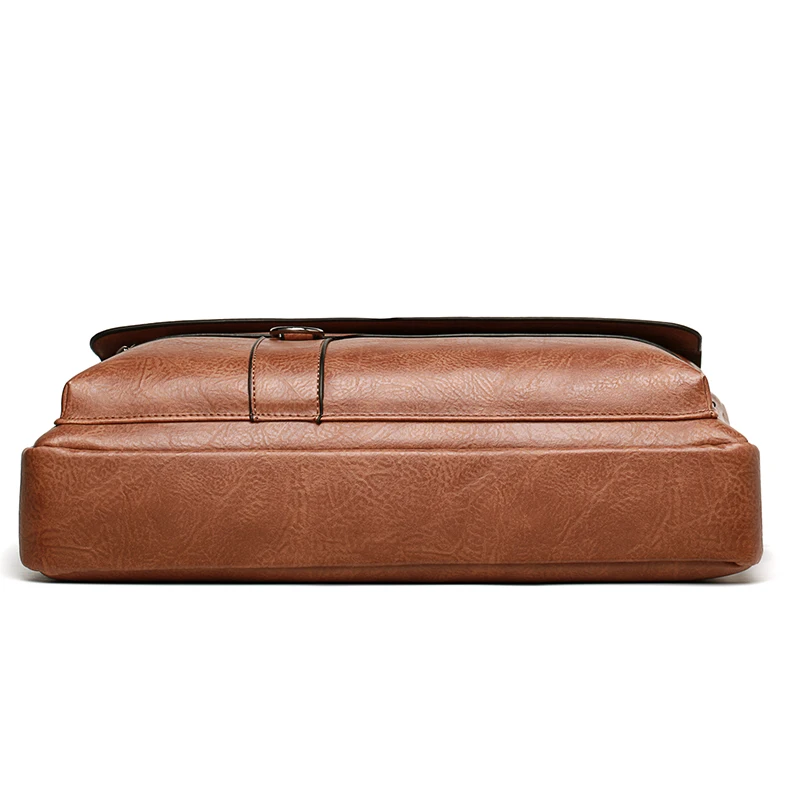 New Business Briefcase Mens Shoulder Bags Crossbody Vintage Casual Messenger High Capacity Bag Men Zipper Handbag High Quality