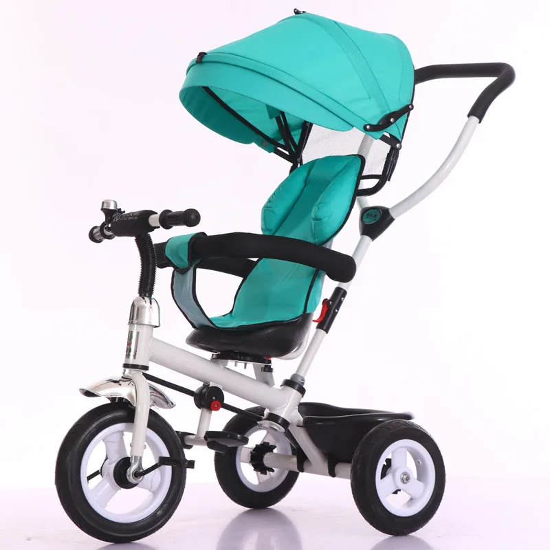 Child Tricycle Stroller Bicycle 1-3-5 Years Wheelchair Functional Three Wheels Stroller 3 In 1 Pram Baby Child Tricycle Trolley