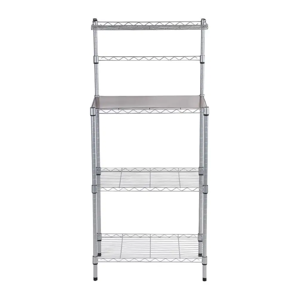 3 ярусная кухонная полка для хранения микроволновки со съемными