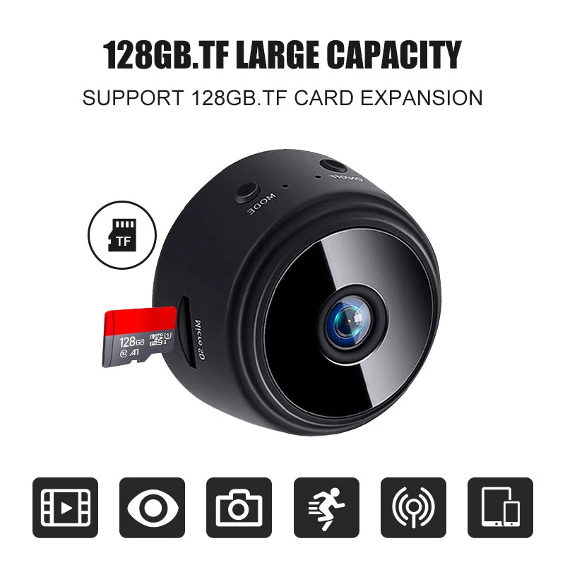 

720P A9 Mini Camera Full HD Small Wifi Camera IR Night Vision Micro Camera Motion Detection IP Mini Camcorder Support Phone APP