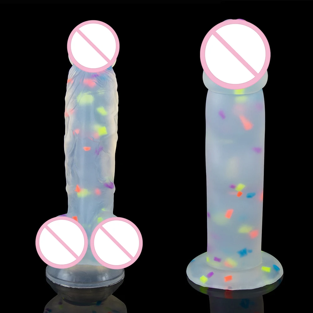 

Цветной гелевый фаллоимитатор, пенис, имитация пениса, игрушки для женской мастурбации, 18 полупрозрачных диоптрий, жидкий силикон, секс-шоп