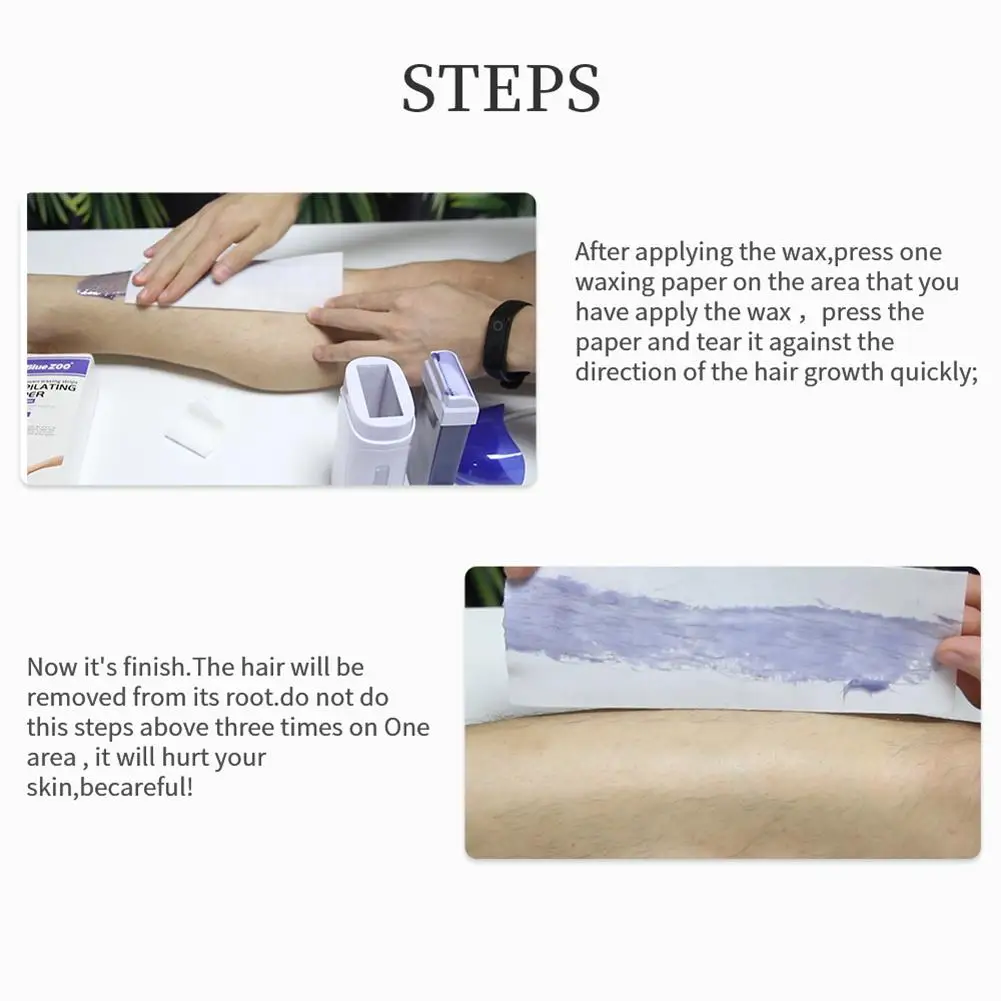 

Professional Wax kit with Wax Heater, 2 Wax Cartridges and 200 Wax strips