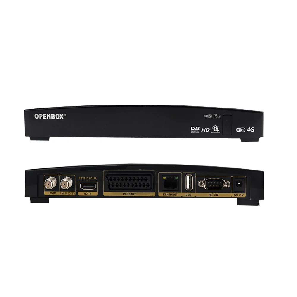 2 шт. Оригинальный Openbox V8S PLUS спутниковый ресивер S V8 поддержка 2xusb USB Wifi веб ТВ Cccamd