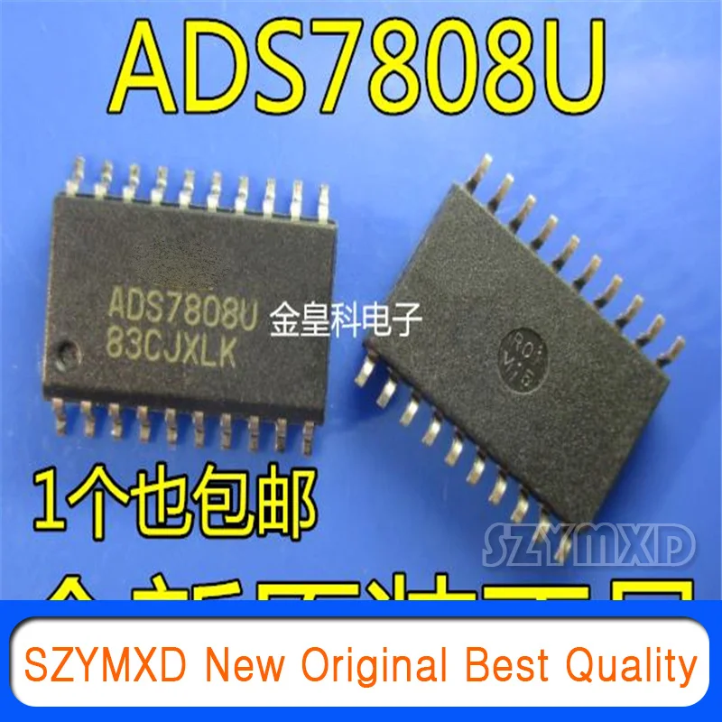 

1Pcs/Lot New Original ADS7808U SOIC20 12-bit ADC digital-to-analog Converter Chip Integrated Data Acquisition Chip In Stock