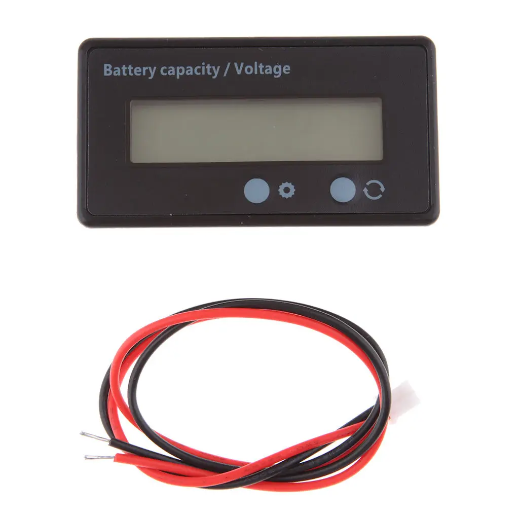 

12V 24V 36V 48V LCD Lead Acid Battery Capacity Indicator Voltmeter GY-6S