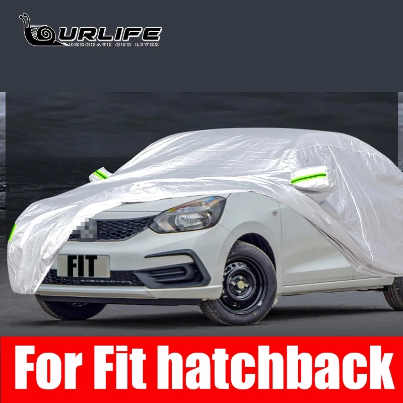 

Car Cover Outdoor Sun Anti UV Rain Snow Frost Dust Protection Cover For Honda Fit 2 3 4 th GK5 2010 TO 2021 Accessories