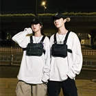 Уличные нагрудные сумки унисекс с жилетом,сумка мужская , роскошная дизайнерская сумка на плечо из ткани Оксфорд, Мужская тактическая Сумочка на плечо в стиле хип-хоп