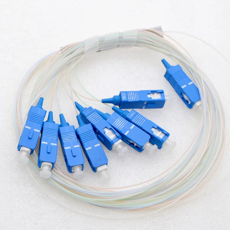 100 шт. Новый SCPC одномодовый 1*8 волоконный сплиттер ПЛК 0 9 мм неизолированный
