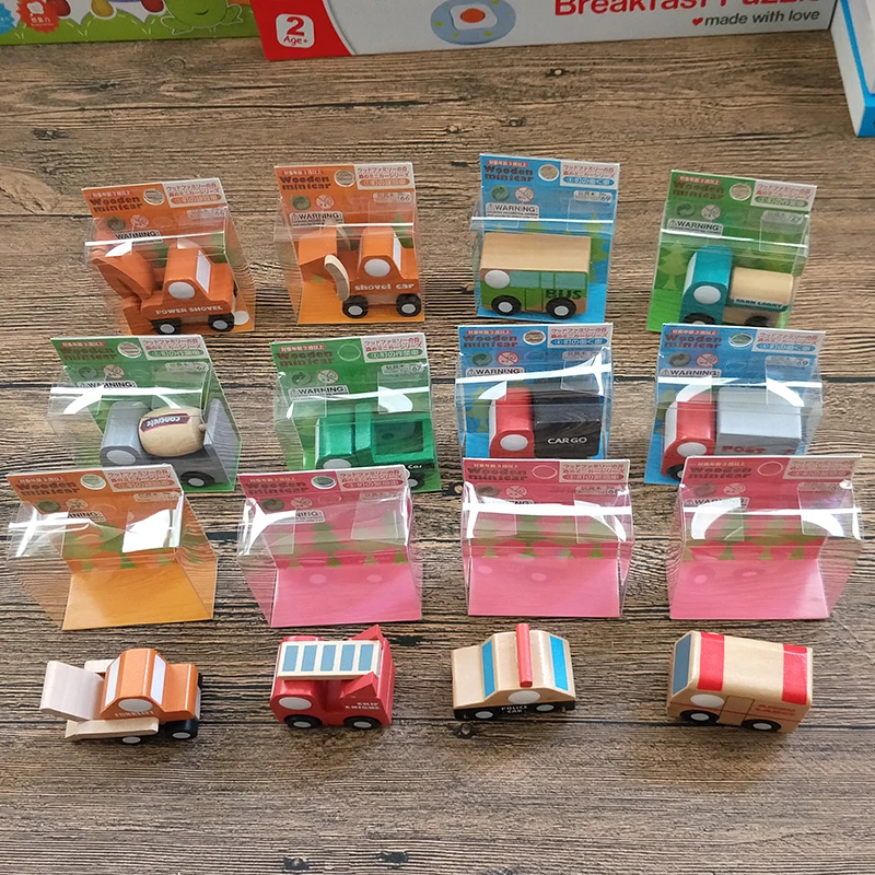 Building block car model 12pcs cars airplane transport shape children wood cute toy | Игрушки и хобби