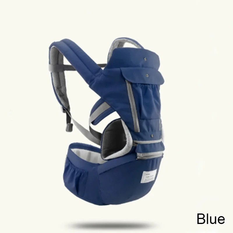 blue Новорожденный эргономичная Сумка-кенгуру для ребенка, на четыре сезона, с одним плечевым ремнем спереди типа «кенгуру» дорожная сумка для путешествий на лямках для малышей от 0 до 36 месяцев - Цвет: blue