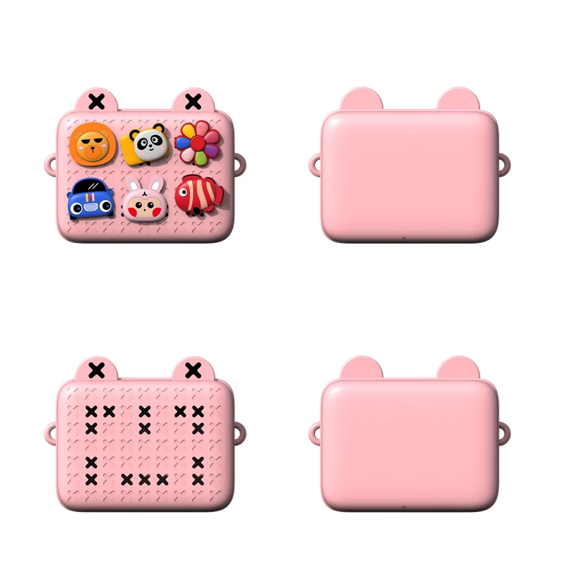 Kids Crossbody Toddler Purse Cute Shoulder Messenger Bags Children Handbag for Boys Girls Removable DIY Cartoon Deco