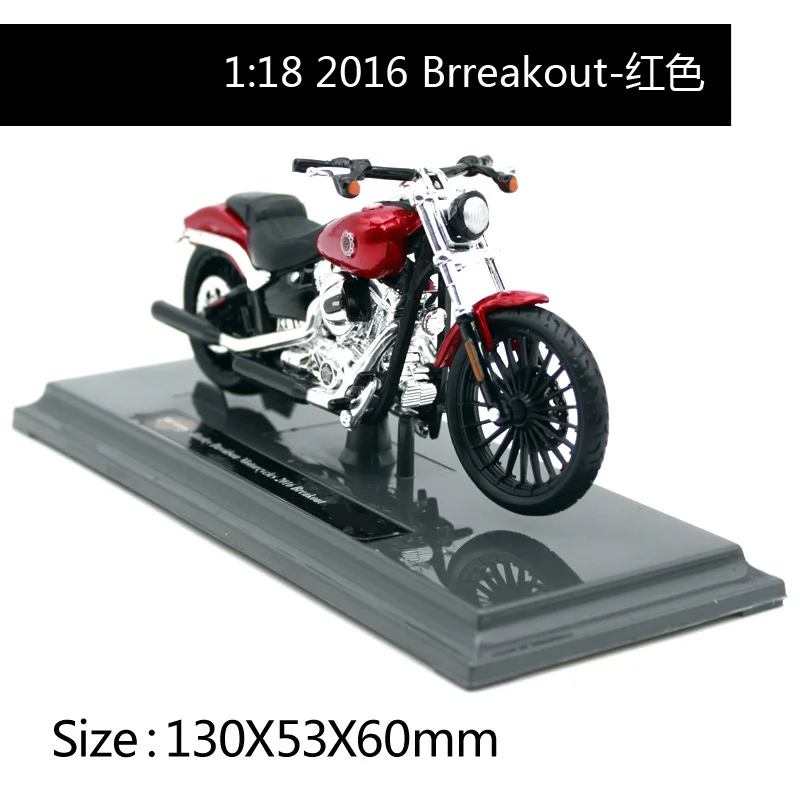 Maisto 1:18 Harley Davidson 2016 Breakout мотоцикл металлическая модель игрушки для детей подарок