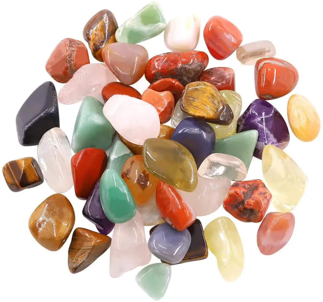 

Bulk Large Assorted Stones Natural Tumbled Polished Gemstone Healing Crystals Quartz for Wicca, Reiki, Energy Crystal Healing