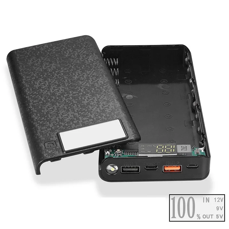 3.0USB зарядное устройство чехол DIY Pack 8X 18650 для батареи мобильный телефон с