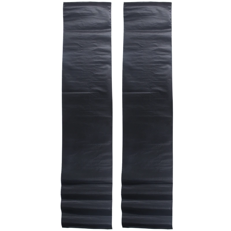 

2X DIY 30X127 3D Carbon Fiber Decal Vinyl Film Wrap Roll Adhesive Car Sticker Sheet Black