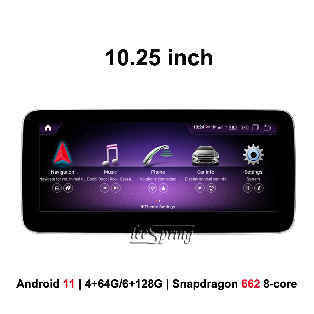 

10,25 "1920*720 Android 12 GPS навигатор Автомобильный мультимедийный плеер для Mercedes Benz A Class A200 W176 (2013-2018 NTG 4,5/5,0)