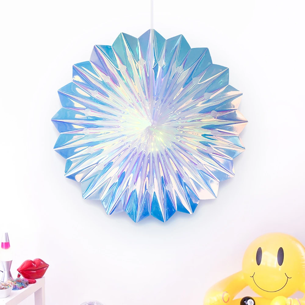 Градиентная радужная пленка Снежинка шестиугольная звезда соты шар орнамент