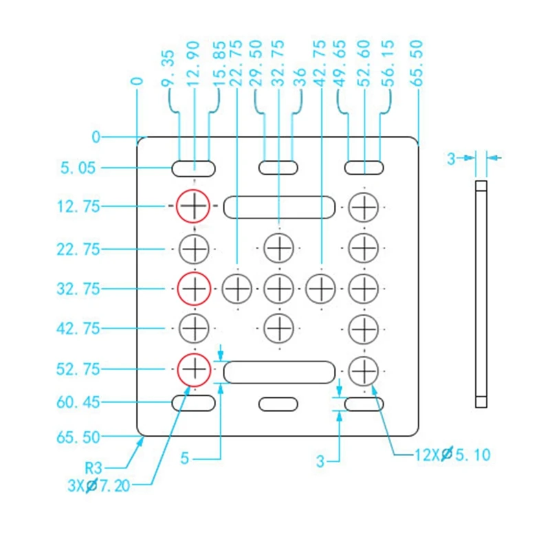 

V-Slot Openbuilds Y-Axis Slider with Timing Belt Buckle for 3D Printer