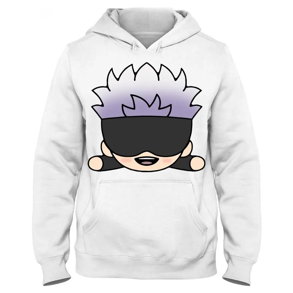

Jujutsu Kaisen Jogo Pattern Trendy Flannels Hooded Sweatshirt Gojo Satoru Casual Junior Pullover