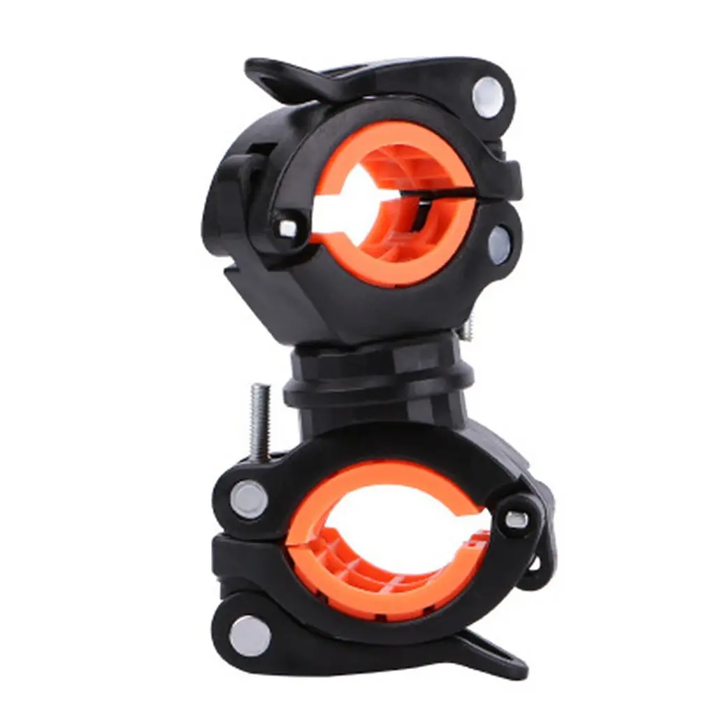 

Rotatable Bicycle Light Holder Universal MTB Road Bike Flashlight Clip Mount Double Holder LED Front Head Lamp Mount four Colors