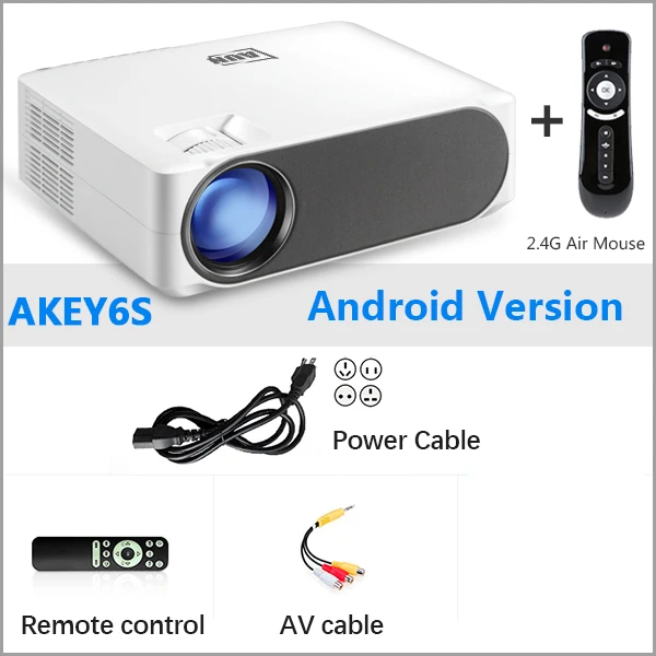 Проектор AUN AKEY6 S, Full HD, 6800 лм 