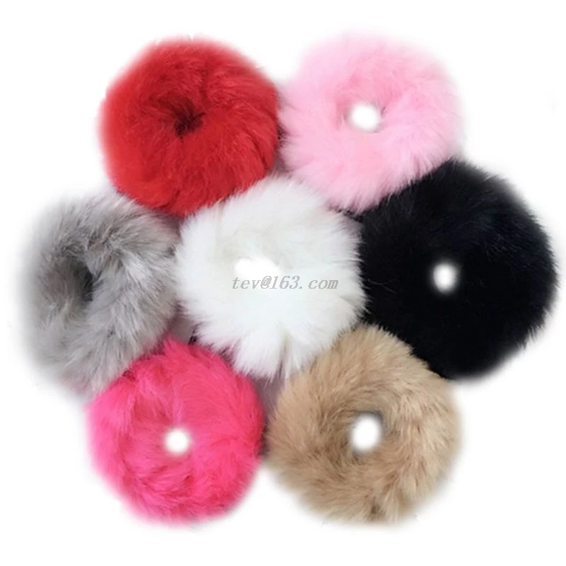 Женская милая веревка для волос карамельного цвета эластичная пушистая