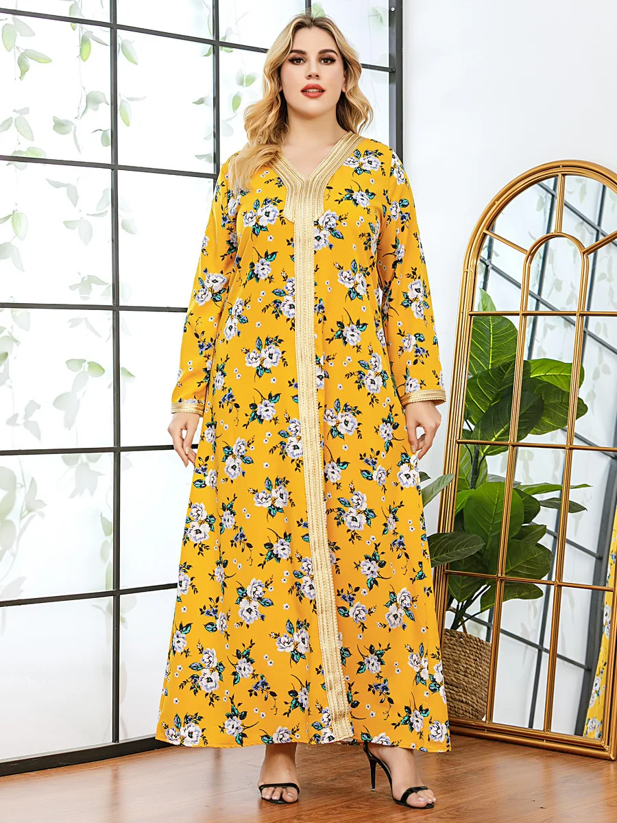 

Ramadan Aid Mubarak Dresses for Women Muslim Hijab Dress Abaya Dubai Turkey Islam Vestidos Robe Longue Djellaba Femme Kaftan