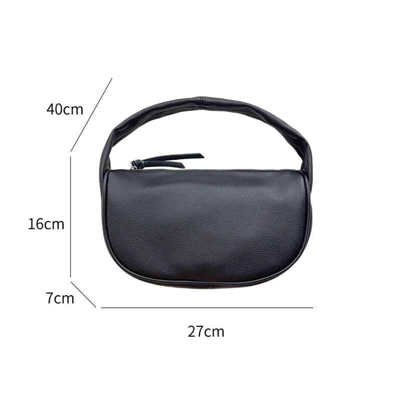 

2021 New Women's Bag Top Handle Handbags High Quality PU Leather Soft Hobos Bag Korean Ladies Small Shoulder Bags Whole Sale Sac