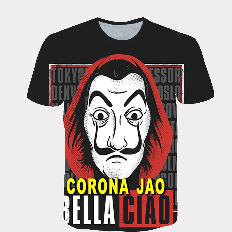 Детская футболка с короткими рукавами и 3d принтом клоуна для мальчиков девочек