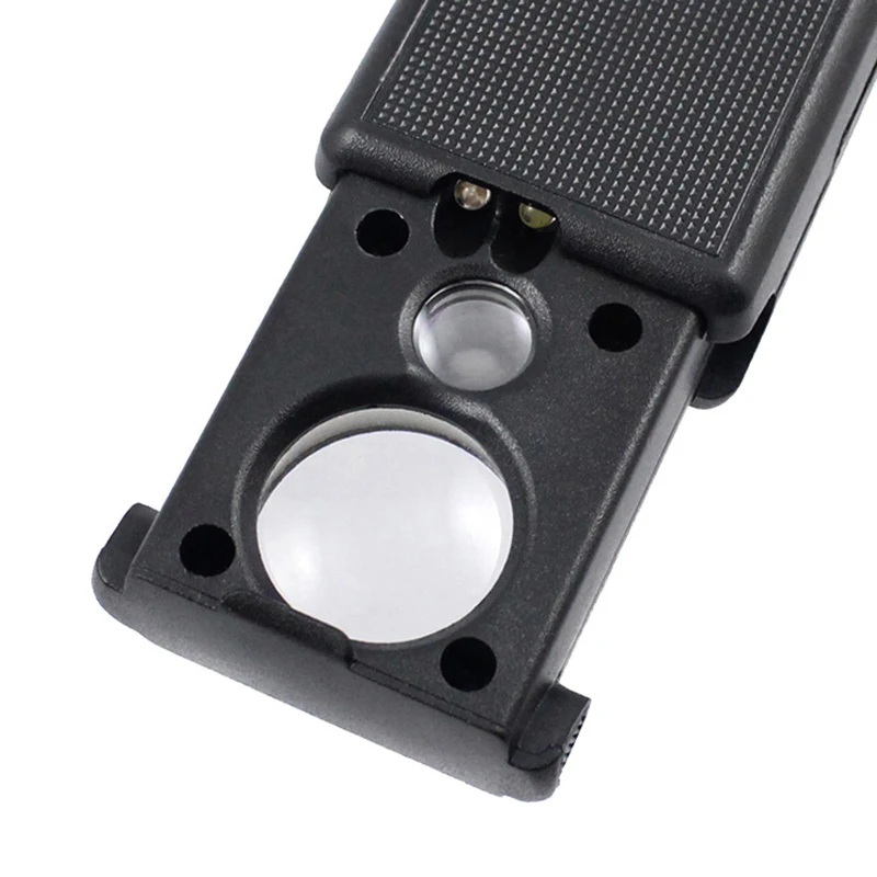 Мини светодиодный увеличительное стекло 30X с подсветкой ручной ювелирное