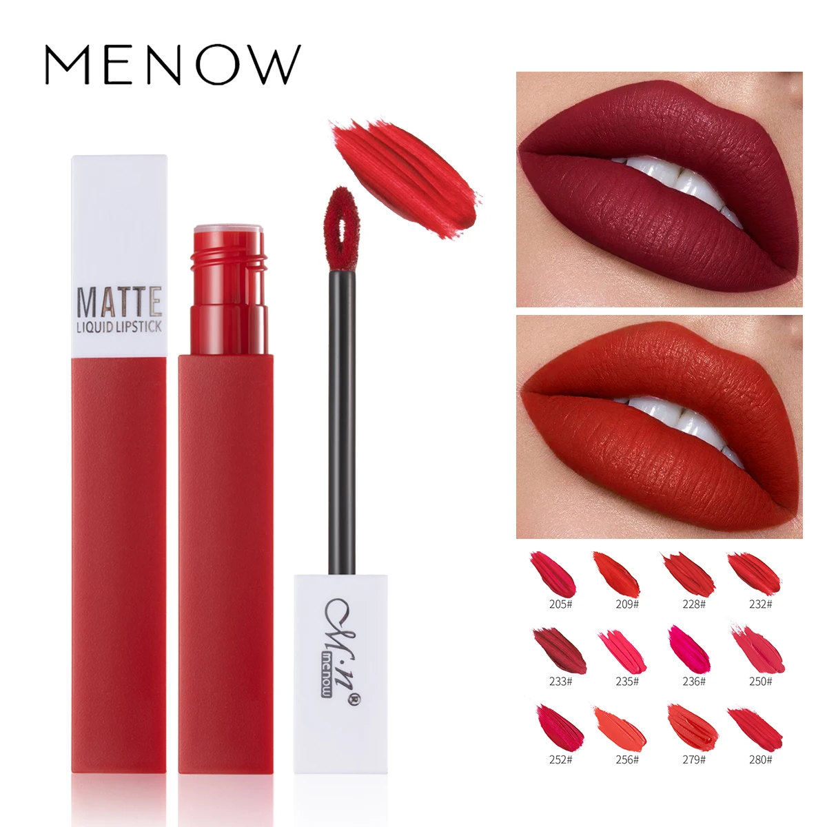 

MENOW 12 Colour Liquid Lipstick Matte Moisturizing Nourishing Lipstick Waterproof Long-lasting Make up Female cosmetics