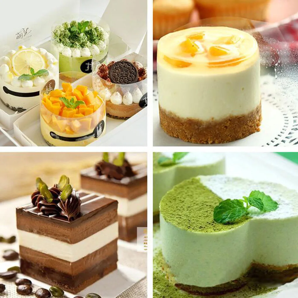 

2 Pieces Mousse Cake Transparent Surrounding Wrapping Tape Baking Cake Dessert Clear Collar Baking Tool, 8x1000cm