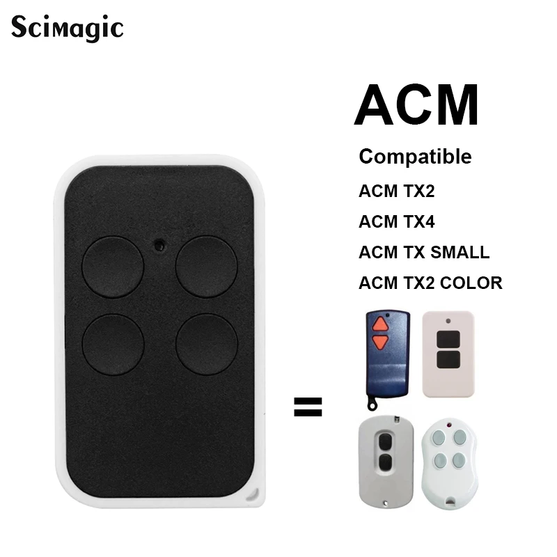 

ACM TX2 TX4 TX маленький/TX2 цветной пульт дистанционного управления для гаражной двери клон 4CH дубликатор для ACM непрерывно изменяющийся код 433 МГц...