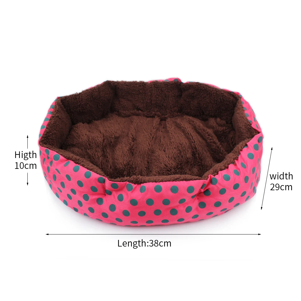 

Small Pet Bed Cute Dot Doghouse Detachable Pet Mat Dots Pet Cathouse Dog Bed Fashion Pet Supplies for Small Dog&cat Accessories