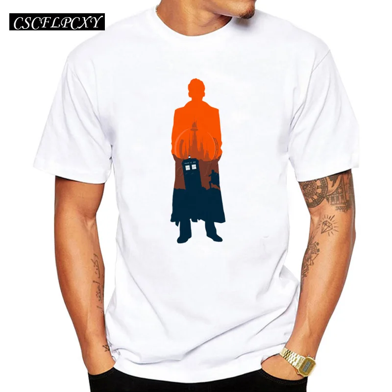 Новая мода DR WHO Креативный дизайн Мужская индивидуальная футболка Доктор Кто