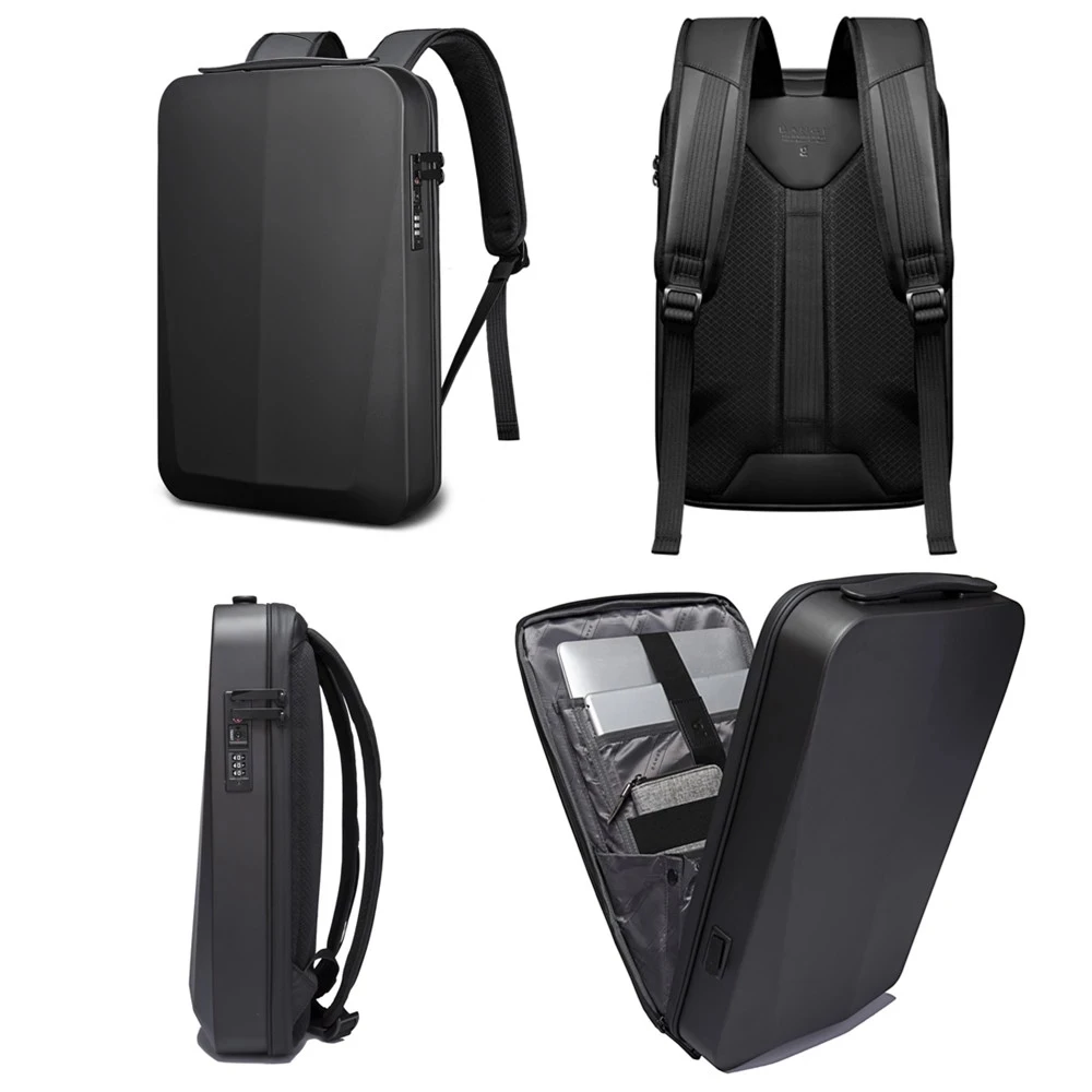 bange laptop backpack for men hard shell new usb charging anti stain anti thief tsa lock waterproof 15 6 inch laptop travel bag free global shipping