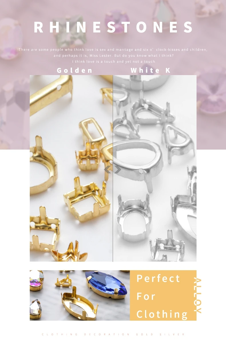 Astrobox новые аксессуары для шитья гнездо золотой коготь Пришивание стразы