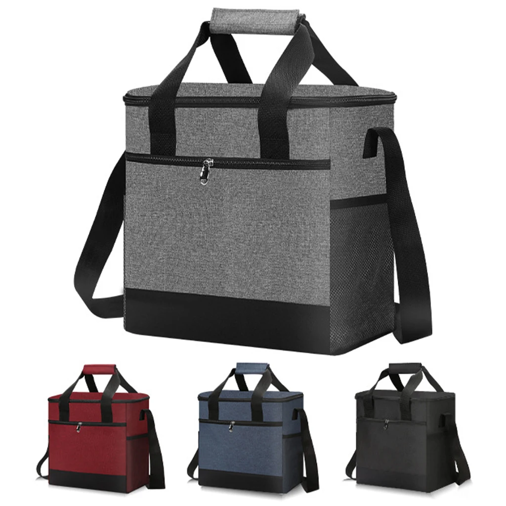 

Portable Outdoor Picnic Bag Insulated with Shoulder Strap Large Capacity Food Storage Bags unch Box Tote