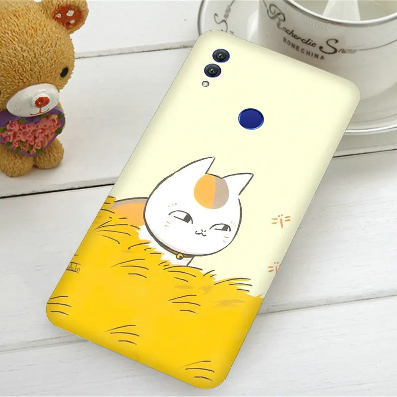 Мягкий Силиконовый ТПУ чехол с изображением кошки Nyanko Sensei natove Yuujinchou для Huawei P8 P9 P10
