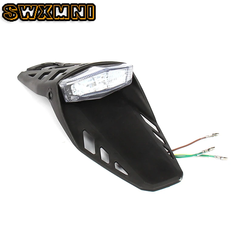 Brand New Universal Portative Motorcycle For Enduro Trailbikes LED Rear Licence Fender Tail Light Honda XR400 CRF250 CRF450 |