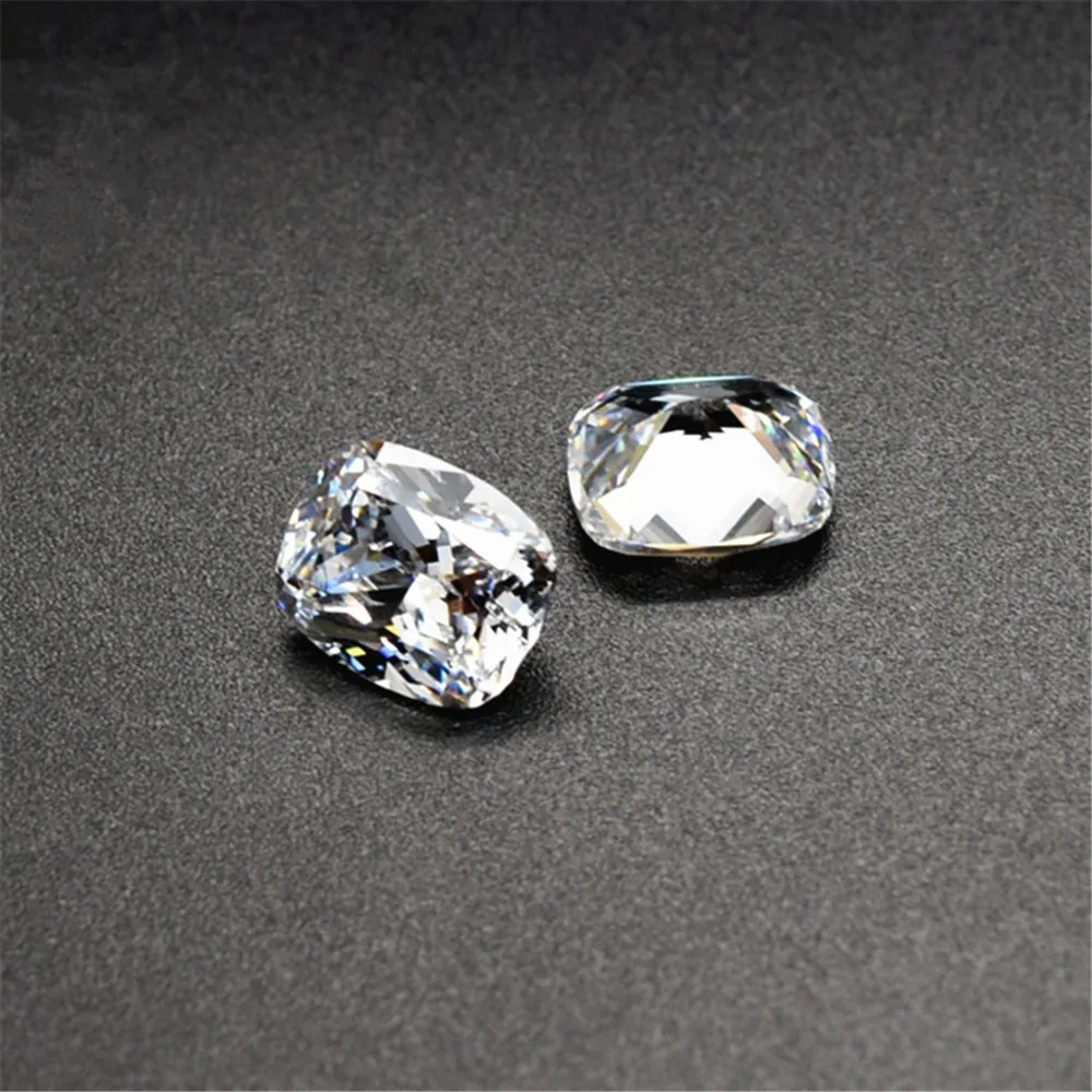 

Grade AAA Cubic Zirconia Rectangle Faceted Gemstone Cushion Cut Cubic Zirconia Multiple Sizes to Choose C11Z