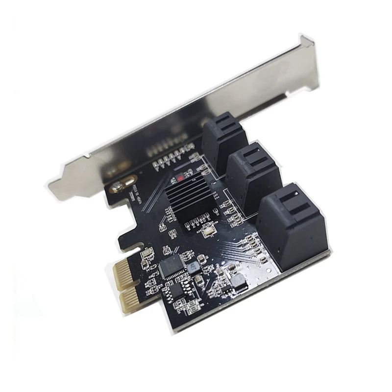 

Expansion Card PCI-E 2.0 to 6-Port SATA3.0 6Gbps Adapter Suitable for PC/Desktop Computer/DIY Computer/Mining Machine