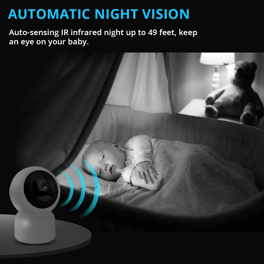 Defeway IP Камера 1080P HD Home Security Беспроводной Ночное видение Wi-Fi камера с