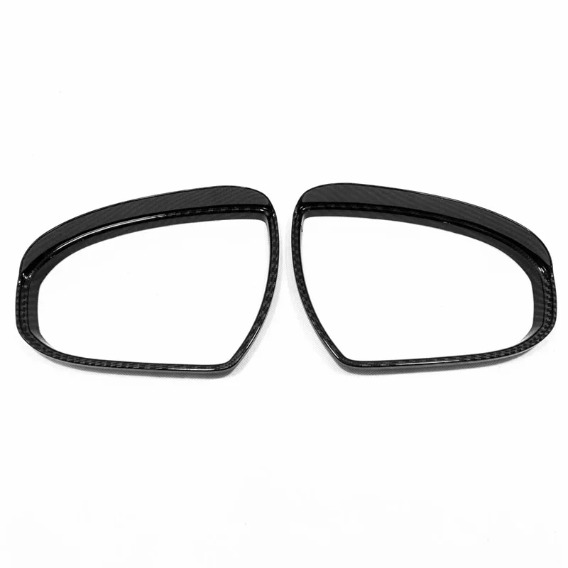 

For Hyundai Tucson 2015 2016 2017 2018 2019 ABS Carbon Rearview Mirror Eyebrow Shield Trim Cover Car Styling Accessories 2pcs