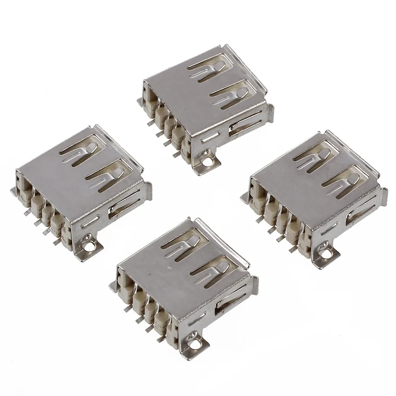 4 x USB 2.0 A PCB SMT computer socket connector silver | Обустройство дома
