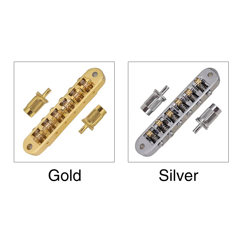 instrument einstellbare rollen tune o matic diy durable musik elektrische gitarre brücke schwanz teile unterhaltung reparatur zink legierung free