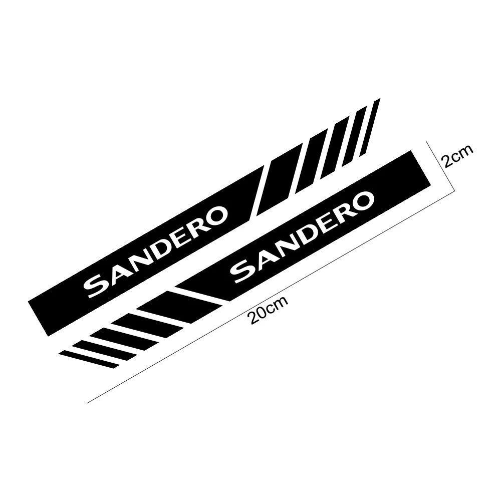 

2PCS Car Rearview Mirror Stickers For Dacia Duster 1.0 Tce Logan Sandero R4 Auto Accessories Vinyl Film Long Strip Decor Decals
